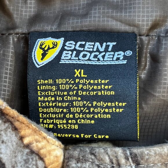 SCENTBLOCKER LIGHTWEIGHT REALTREE EDGE CAMO FULL ZIP MEN’S sx XL JACKET Lined - Picture 8 of 12